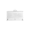 James Martin Vanities Athens 60in Single Vanity, Glossy White w/ 3 CM Ethereal Noctis Top E645-V60S-GW-3ENC - alternate 1